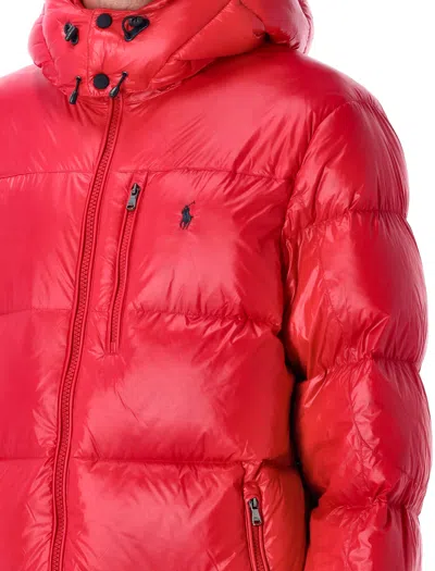 Polo Ralph Lauren Quilted Hooded Bomber Jacket With Zippered Pocket