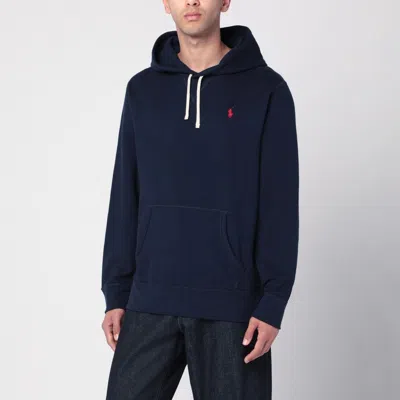Polo Ralph Lauren Classic Hoodie Sweatshirt With Front Kangaroo Pocket In Blue