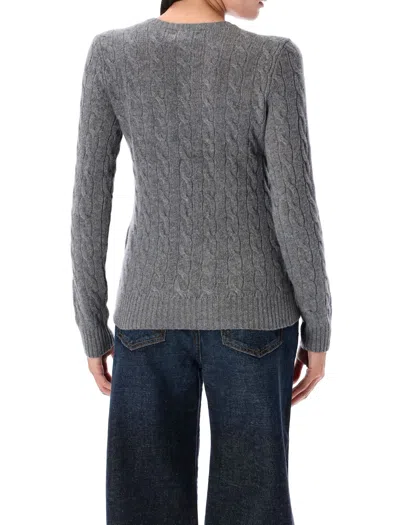 Polo Ralph Lauren Ralph Lauren Gray Wool And Cashmere Cable-knit Sweater In Gray