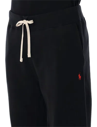 Polo Ralph Lauren Black Cottonblend Jogging Trousers In Blue