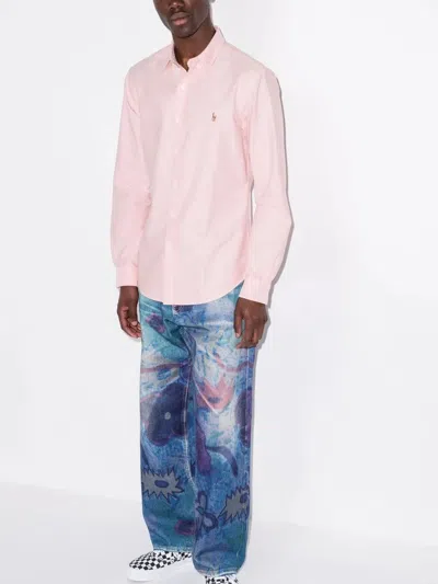 Polo Ralph Lauren Custom Fit Shirt In Pink