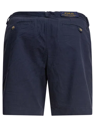 Polo Ralph Lauren Straight Fit Stretch Chino Shorts In Blue