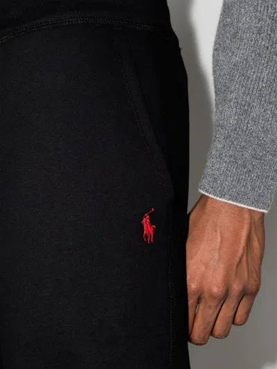 Polo Ralph Lauren Relaxed Fit Trousers With Drawstring Waist And Tapered Leg In Black