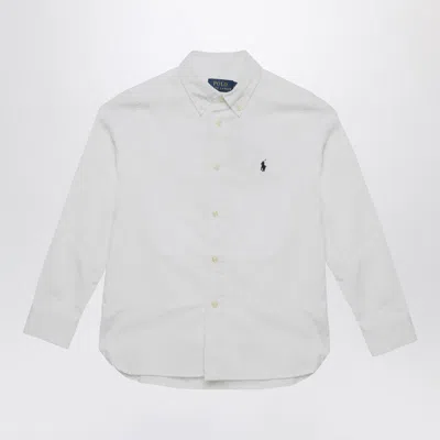 Polo Ralph Lauren Slim-fit Button-down Collar Logo-embroidered Cotton Oxford Shirt In White