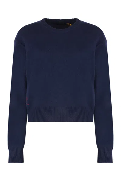 Polo Ralph Lauren Wool-blend Crew-neck Sweater In Blue