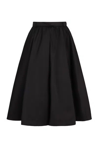Prada Technical Fabric Skirt In Black