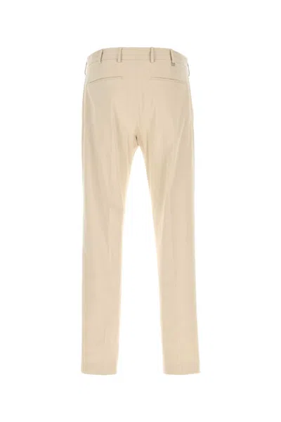 Pt Torino Rebel Stretch Cotton Twill Pants In Neutral