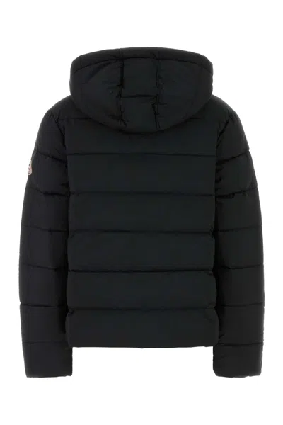 Pyrenex Hooded Long Sleeve Quilted Down Jacket In Black