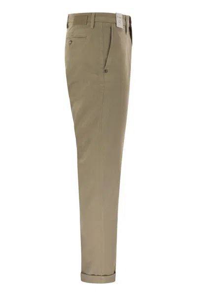 Rehash Mucha - Stretch Cotton And Lyocell Chino In Green