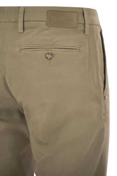 Rehash Mucha - Stretch Cotton And Lyocell Chino In Green