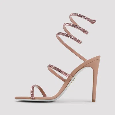 René Caovilla Rene Caovilla Cleo Crystal Embellished Sandals In Brown