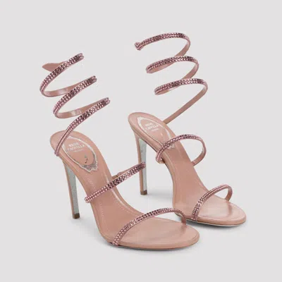 René Caovilla Rene Caovilla Cleo Crystal Embellished Sandals In Brown