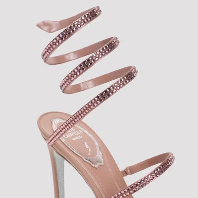 René Caovilla Rene Caovilla Cleo Crystal Embellished Sandals In Brown