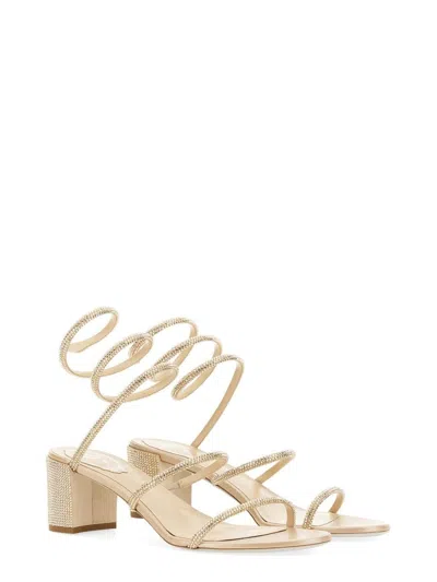 René Caovilla Cleo 80 Crystal-embellished Sandals In Multi