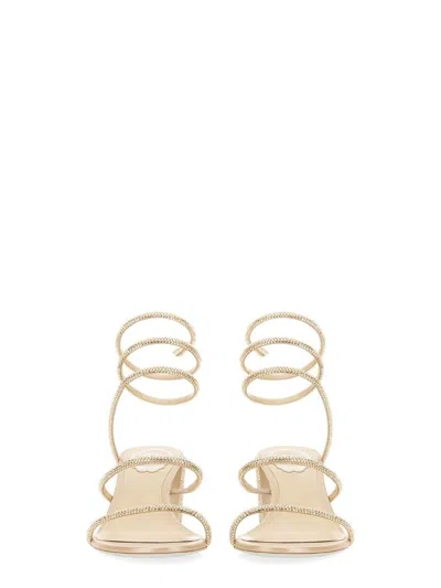 René Caovilla Cleo 80 Crystal-embellished Sandals In Multi