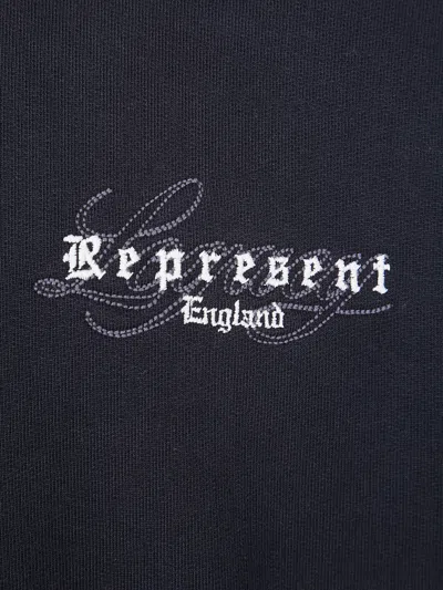 Represent Black Cotton Oversize England Legacy Sweatshirt In Black