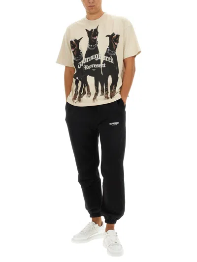 Represent Sand Cotton Thoroughbred T-shirt In Neutral