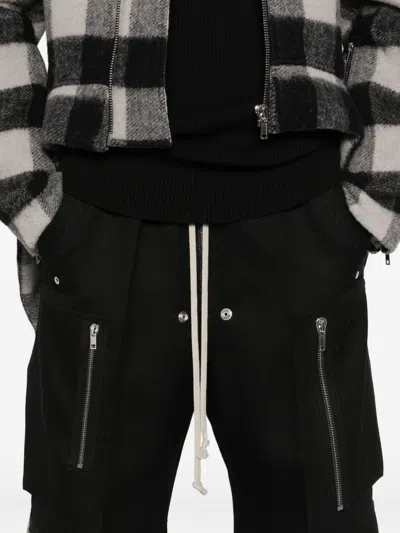 Rick Owens Cargobelas Straight-fit Pants In Black