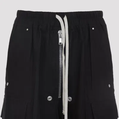 Rick Owens Cargobelas Straight-leg Pants In Black