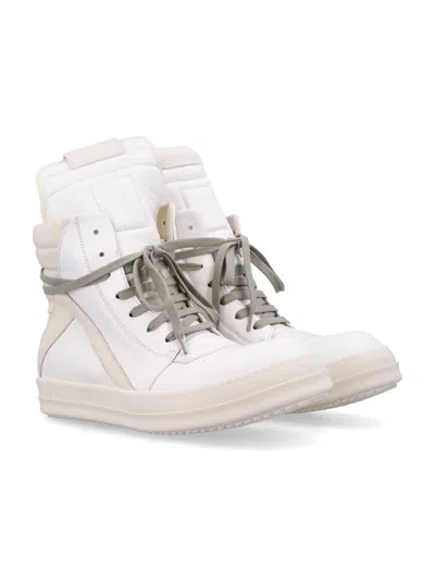 Rick Owens Geobasket In White