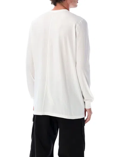 Rick Owens Off-white Baseball Sweatshirt In White