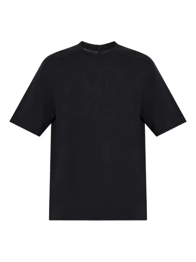 Rick Owens Short-sleeve Round-neck T-shirt In Black