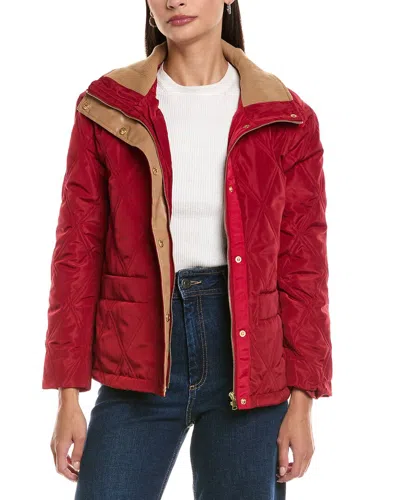 Tyler Boe Oslo Quilted Jacket In Red