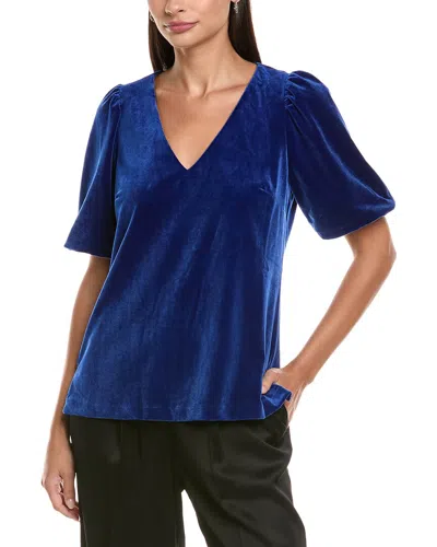 Tyler Boe Claire Velvet Top In Blue