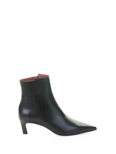 Roberto Festa Nappa Leather Pointed-toe Boots In Black