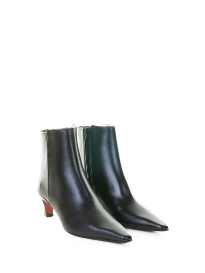 Roberto Festa Nappa Leather Pointed-toe Boots In Black
