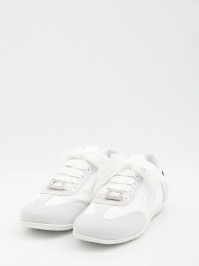 Roger Vivier Viv Low Suede-trimmed Embroidered Leather Sneakers In Multi
