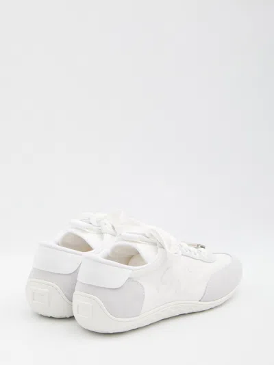Roger Vivier Viv Low Suede-trimmed Embroidered Leather Sneakers In Multi
