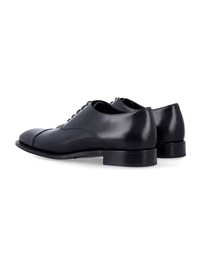 Saint Laurent Cap-toe Oxford Footwear Leather Sole In Black