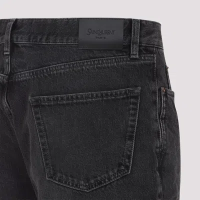 Saint Laurent Mick Jeans In Black Denim In Black