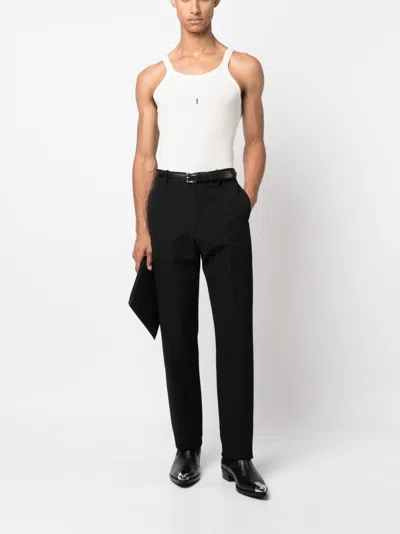 Saint Laurent Canottiera Cassandre In Gray