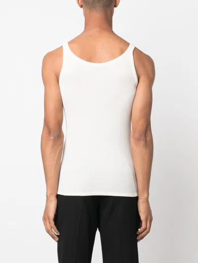 Saint Laurent Canottiera Cassandre In Gray