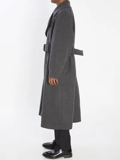 Saint Laurent Double-breasted Cashmere Trench Coat