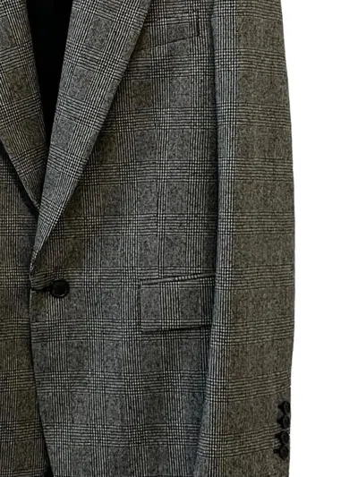 Saint Laurent Flannel Single-breasted Jacket