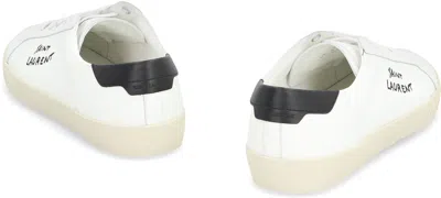 Saint Laurent Leather Men Shoes Sneaker Rubber Sole
