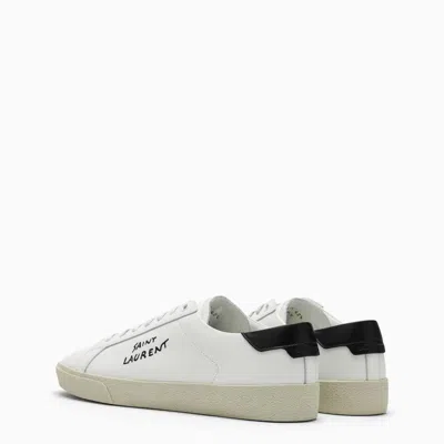 Saint Laurent Leather Men Shoes Sneaker Rubber Sole