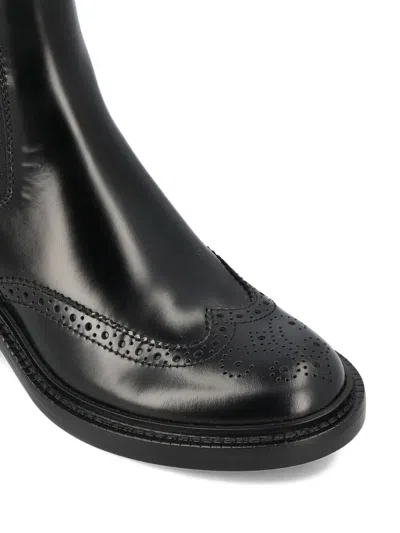 Saint Laurent Vincent Smooth Leather Chelsea Boots Shoes In Black