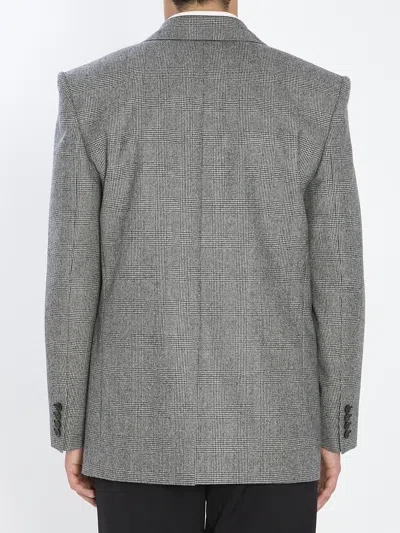 Saint Laurent Flannel Single-breasted Jacket