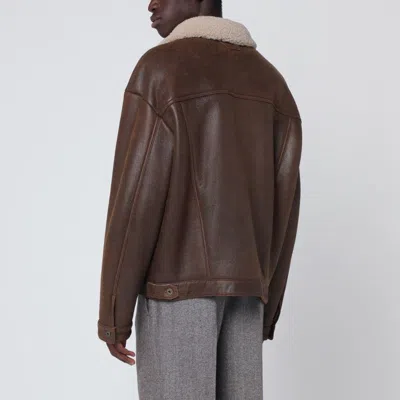 Salvatore Santoro Burnt Brown Leather Jacket