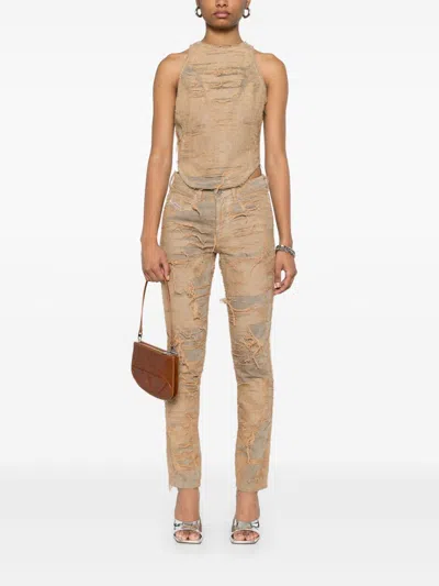 Diesel Slim Jeans In Brown