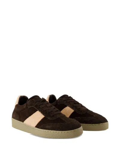 Samsoe & Samsoe Sanoa Suede Panel Sneakers In Multi
