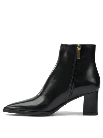 Santoni "estel" 65 Mm Ankle Boots In Black