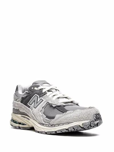 New Balance 2002r Panelled Brushed Suede And Mesh-knit Sneakers In Gray