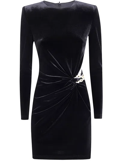 Self-portrait Twisted Waist Dress With Gold Detail