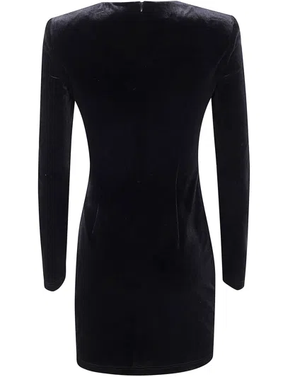 Self-portrait Twisted Waist Dress With Gold Detail