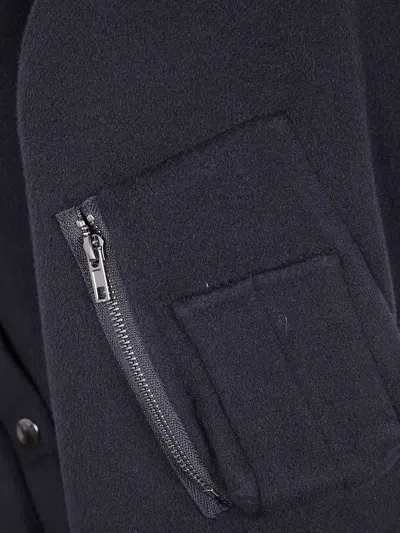 Semicouture Cuffed Hem Side Pockets Zip Pocket In Gray